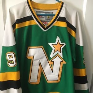 DALLAS STARS MIKE MODANO NORTH STARS JERSEY